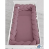 Pinnasängyn reunapehmuste 360cm pastellinvioletti