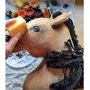 Keppihevonen - Hobby Horse Buckskin A3 Voikko Hevonen, Musta Harja