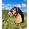 Keppihevonen - Hobby Horse Buckskin A3 Voikko Hevonen, Musta Harja