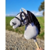 Keppihevonen - Hobby Horse A3 Harmaa hevonen, Musta Harja