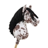 Keppihevonen hobby horse Leopard Black Musta Harja A3