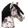 Keppihevonen hobby horse Leopard Black Musta Harja A3