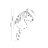 Keppihevonen hobby horse Leopard Black Musta Harja A3