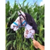Keppihevonen hobby horse Leopard Black Musta Harja A3
