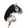 Keppihevonen hobby horse Leopard Black Musta Harja A3