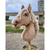 Keppihevonen - Hobby Horse A3 Palomino, Pitkä Vaalea Harja Valkoinen Piirto