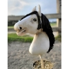 Keppihevonen - Hobby Horse A3 Vaalea Hiirakko Hevonen, Musta Harja
