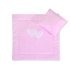 2-osainen petisetti vaunuihin - Hanging Hearts Valkoisilla Pilkuilla