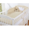 2-osainen pussilakanasetti - Leijuvat sydämet Beige Valkoisilla Pilkuilla