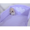 2-osainen pussilakanasetti Violetti Valkoisilla Pilkuilla