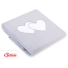 Fleece-viltti  - Hanging Hearts Harmaa