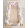 Letitetty reunapehmuste - Knot XXL Valkoinen Harmaa Beige
