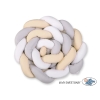 Letitetty reunapehmuste - Knot XXL Valkoinen Harmaa Beige