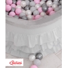 Pallomeri + pallot 200kpl Harmaa