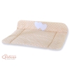 Pehmeä vaipanvaihtoalusta - Hanging Hearts Beige Valkoisilla Pilkuilla