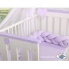 Pinnasängyn reunapehmuste - Knot 180cm Violetti
