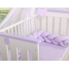 Pinnasängyn reunapehmuste - Knot 180cm Violetti
