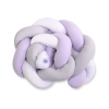 Pinnasängyn reunapehmuste - Knot 180cm Violetti Valkoinen Harmaa