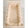 Pinnasängyn reunapehmuste - Knot XXL Beige