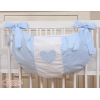 Pinnasänkyyn kiinnitettävä pussukka - Hanging Hearts Sininen