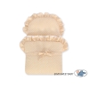 Punottu valkoinen nuken vaunu Valkoinen Beige