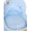 Retrotyylinen kehto pyörillä Sininen Victoria