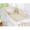 Reunapehmuste - Hanging Hearts  Beige Valkoisilla Pilkuilla