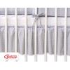 Röyhelöreuna vauvan sänkyyn 120x60cm - Hanging Hearts Harmaa