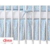 Röyhelöreuna vauvan sänkyyn 120x60cm - Hanging Hearts Sininen Kukkaketo Kukat