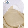 Vanhanajan vaunut kehdolla Valkoinen Beige Christine