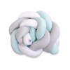 Vauvan sängyn reunapehmuste - Knot 180cm Minttu Valkoinen Harmaa