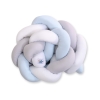 Vauvan sängyn reunapehmuste - Knot 180cm Sininen Valkoinen Harmaa