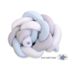 Vauvan sängyn reunapehmuste - Knot 180cm Sininen Valkoinen Harmaa