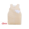 Vauvan unipussi - Hanging Hearts Beige Valkoisilla Pilkuilla
