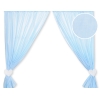 Vauvan verhot - Hanging Hearts Sininen Raidat
