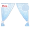 Vauvan verhot - Hanging Hearts Sininen Raidat