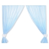 Vauvan verhot - Hanging Hearts Sininen Raidat