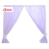 Vauvan verhot - Hanging Hearts Violetti Valkoisilla Pilkuilla