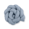 Pinnasängyn reunapehmuste - Knot 180cm pastellinsininen