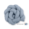 Pinnasängyn reunapehmuste - Knot 180cm pastellinsininen