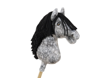 Keppihevonen - Hobby Horse A3 Dapple Gray Musta Harja