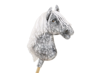 Keppihevonen - Hobby Horse A3 Dapple Gray Valkoinen Harja