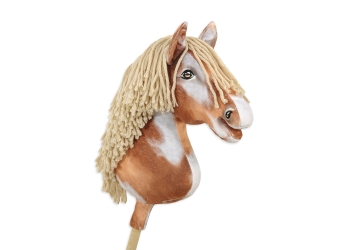 Keppihevonen - Hobby Horse A3 Tobiano BeigeHarja