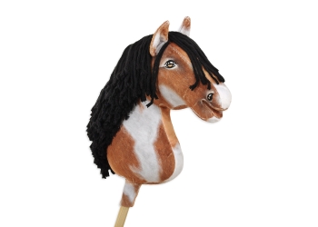 Keppihevonen - Hobby Horse A3 Tobiano Musta Harja