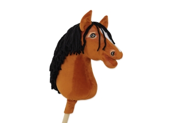Keppihevonen - Hobby Horse A3 Vaaleanruunikko Hevonen, Musta harja