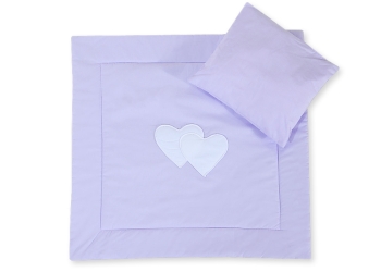 2-osainen petisetti vaunuihin - Hanging Hearts Violetti