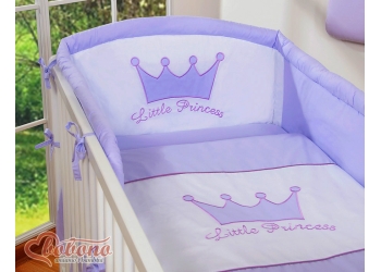2-osainen vauvan pussilakanasetti - Pikkuprinssi / Pikkuprinsessa Violetti