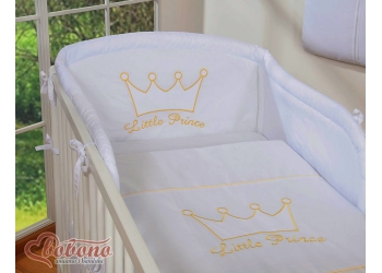 2-osainen vuodevaatesetti vauva  Little Prince/Princess Valkoinen