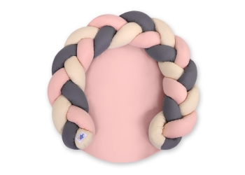 Donitsimatto 2in1 Beige Antrasiitti Pastellinvaaleanpunainen