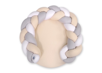 Donitsimatto 2in1 Valkoinen Harmaa Beige